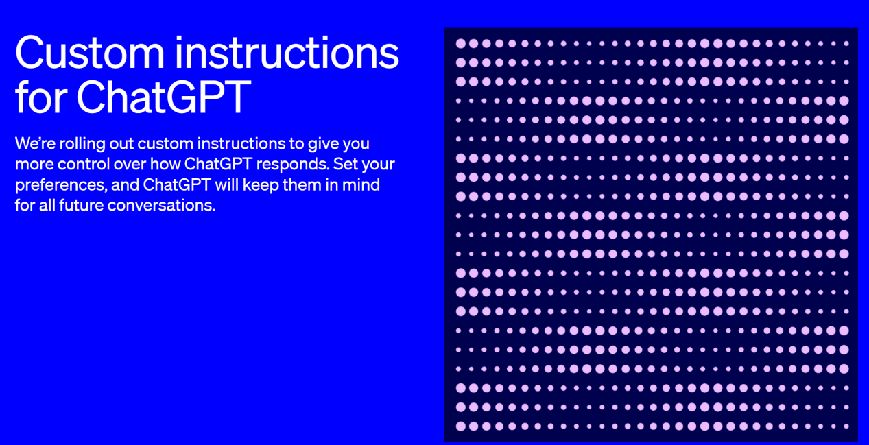 ChatGPT推出自定義指令，可記住對(duì)話背景和用戶偏好(hǎo) | 最前線
